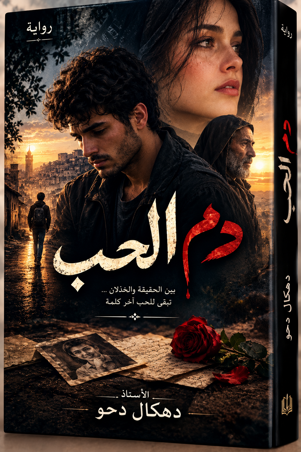 غلاف رواية «دم الحب»**