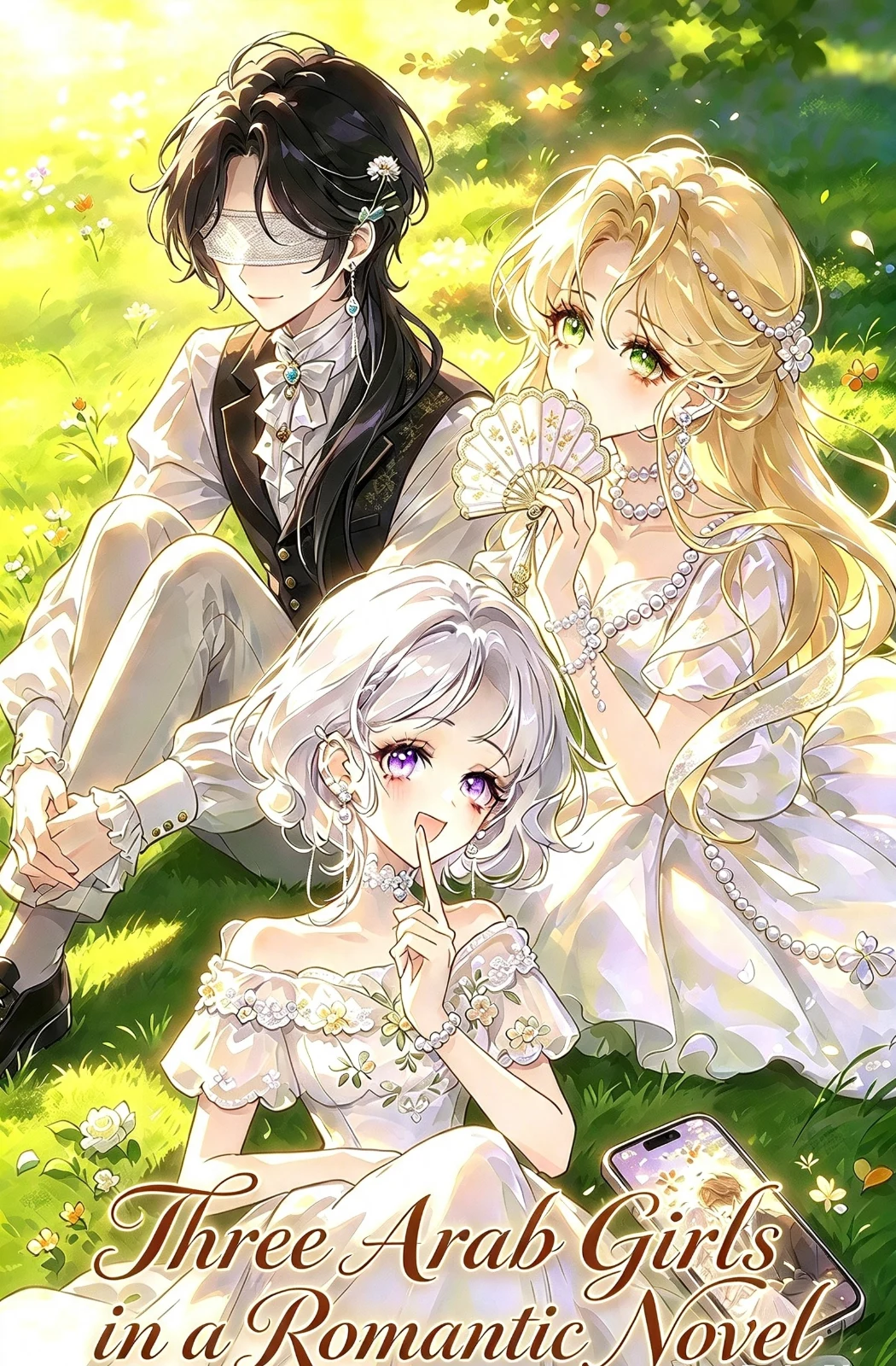 غلاف three Arab girls in a romantic novel